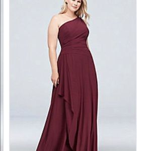 David’s Bridal plus size bridesmaid dress